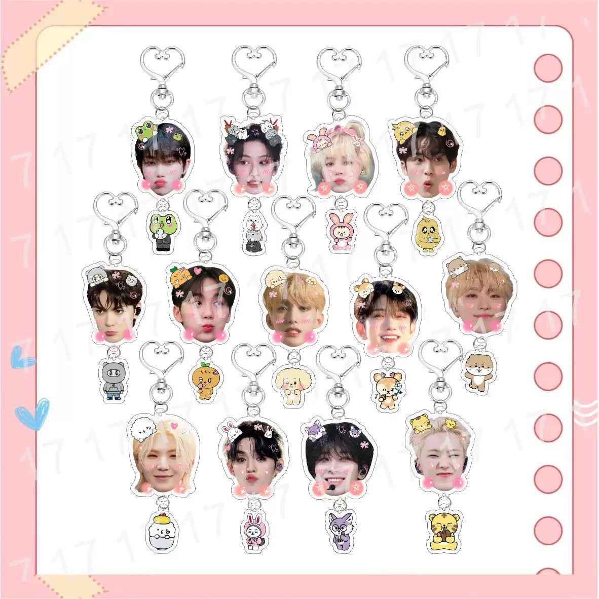 K-pop keychain . Acrylic Keychain.Seventeen