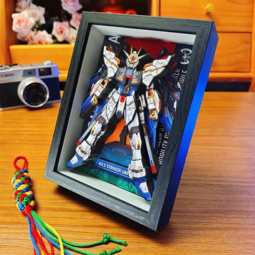 3D Layered Paper Cut Shadow Box Frame
