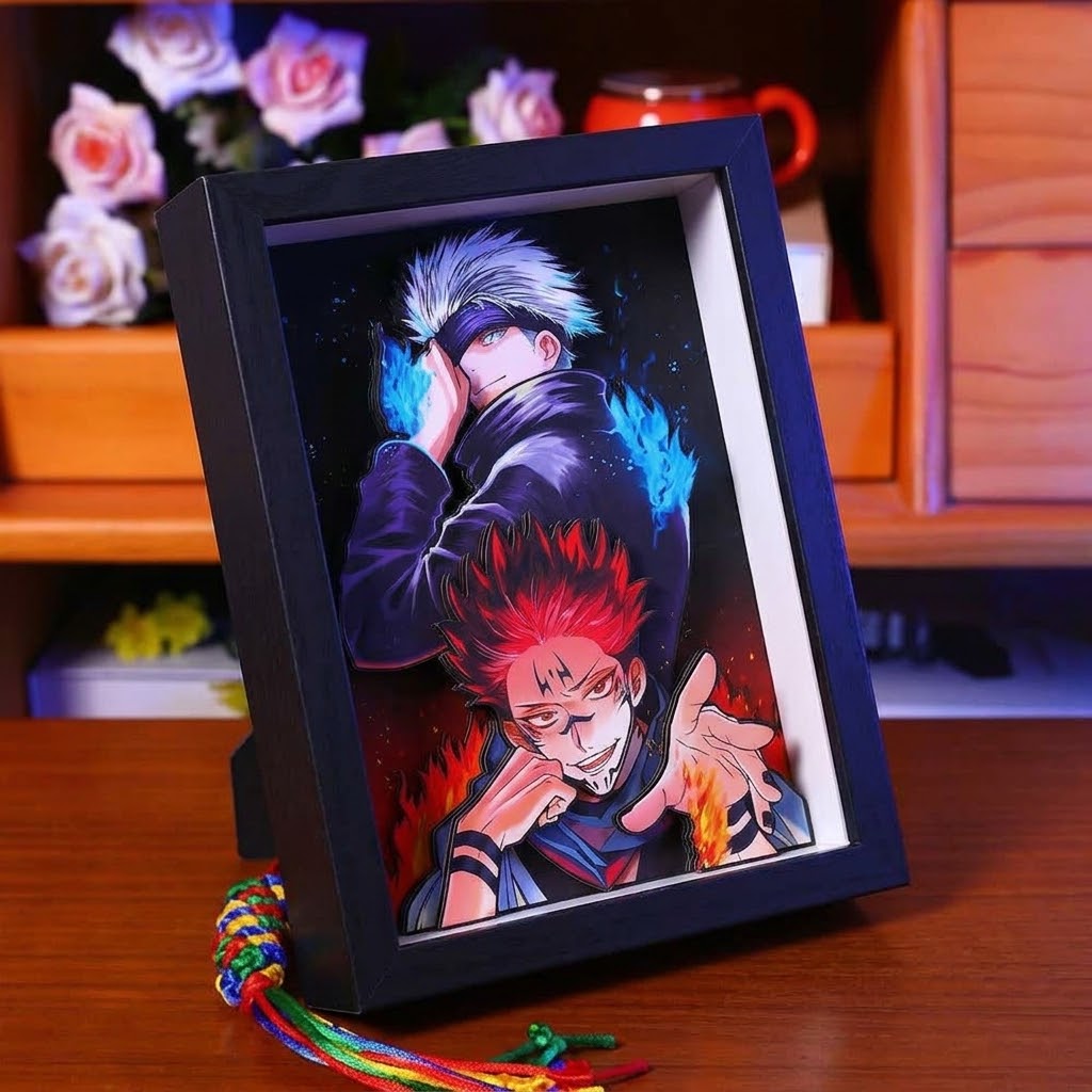 3D Layered Paper Cut Shadow Box Frame