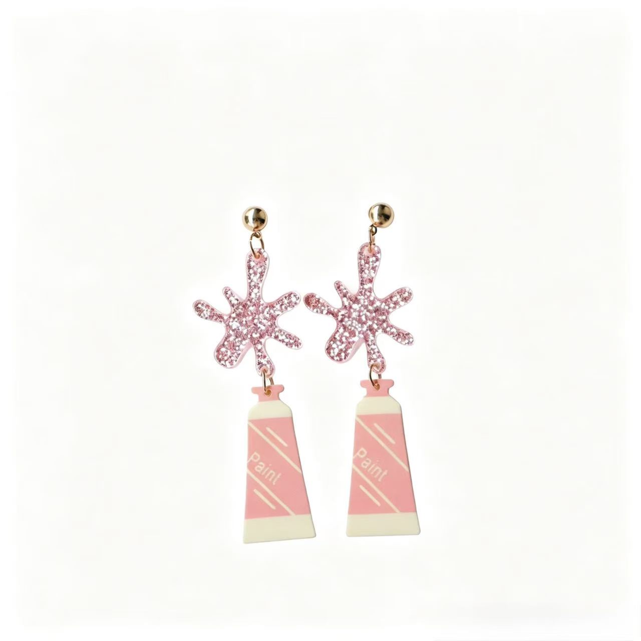 Acrylic Earrings.Funky Earrings
