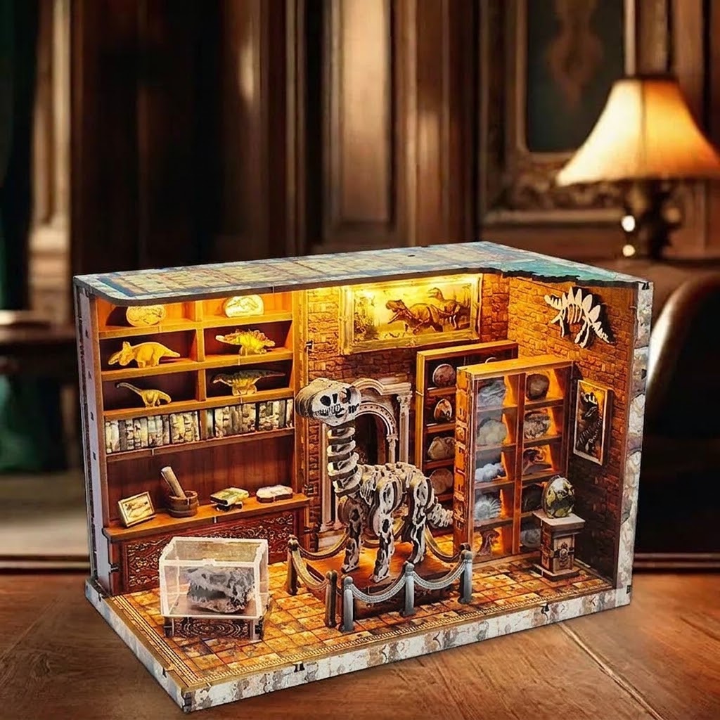 DIY Wooden Book Nook Kit- Dinosaur