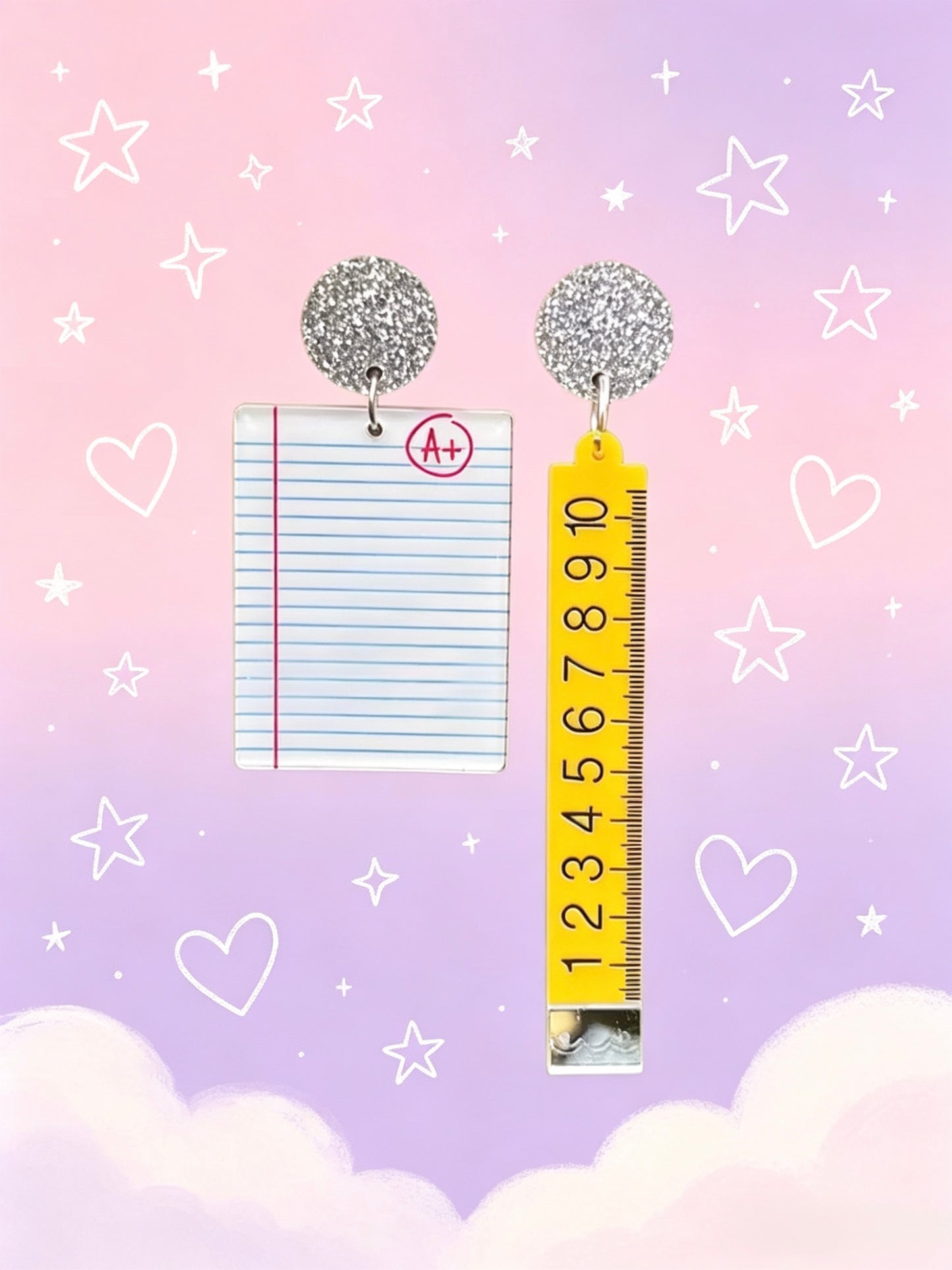 Acrylic Earrings.Funky Earrings