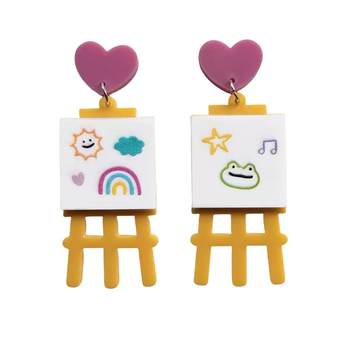 Acrylic Earrings.Funky Earrings