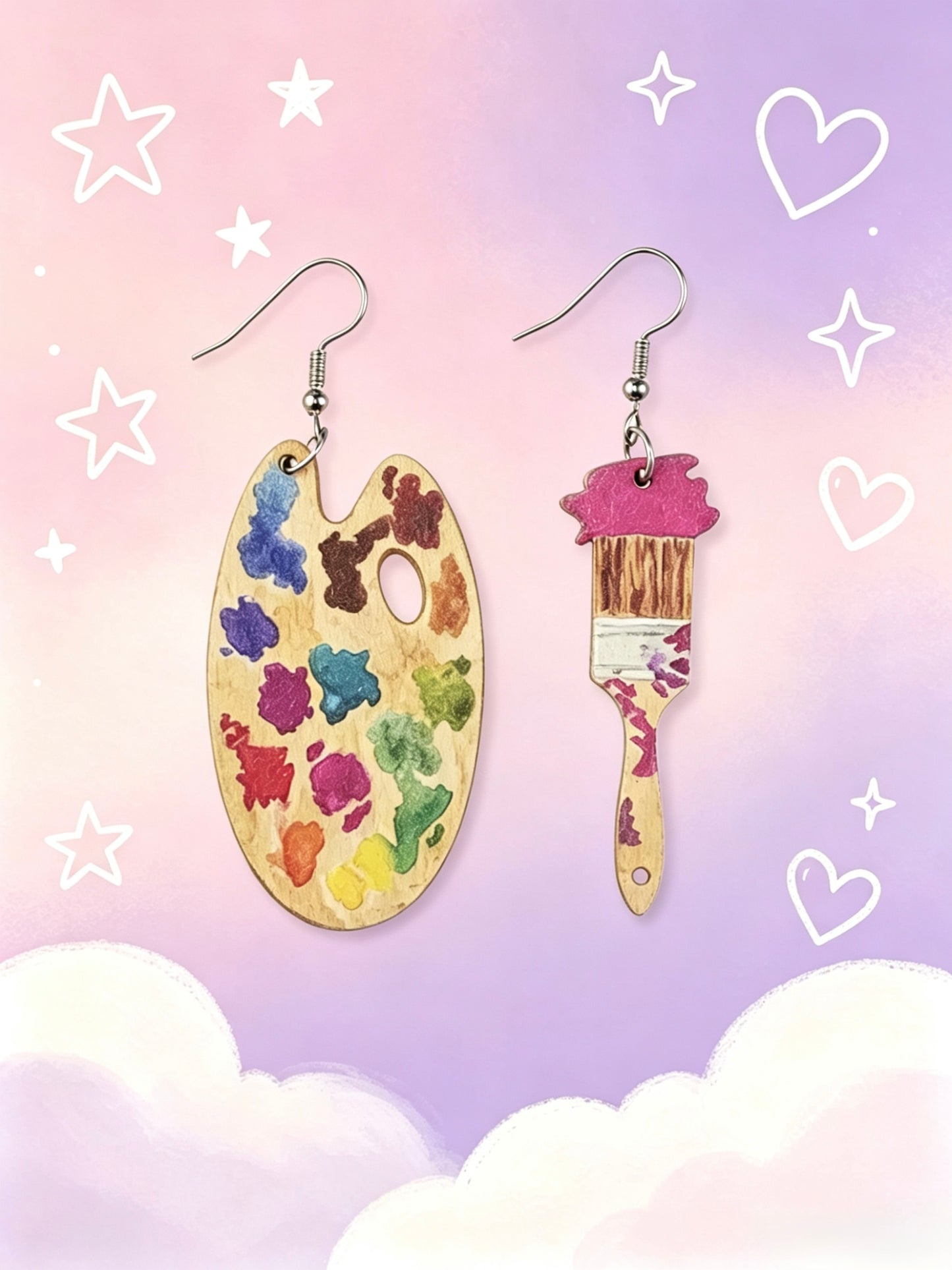 Acrylic Earrings.Funky Earrings