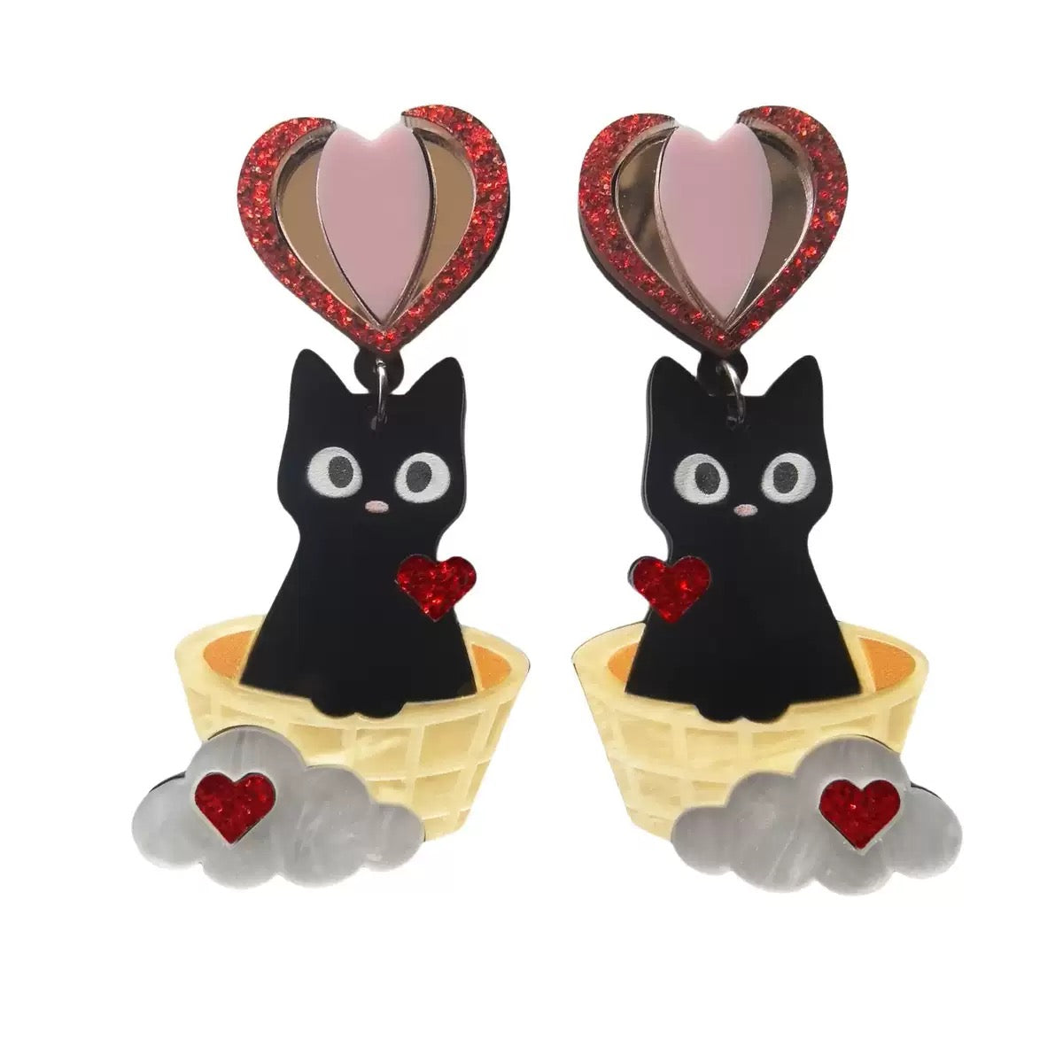 Acrylic Earrings.Funky Earrings