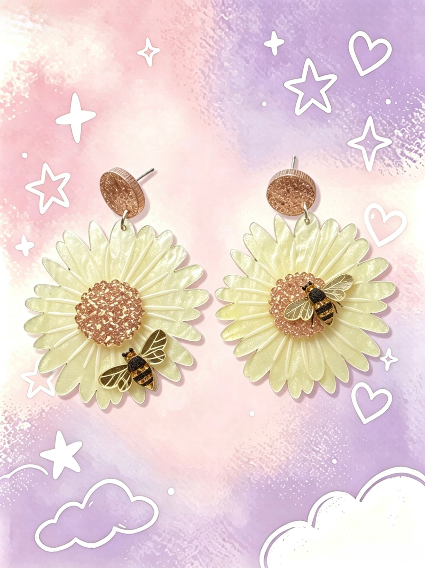 Acrylic Earrings.Funky Earrings
