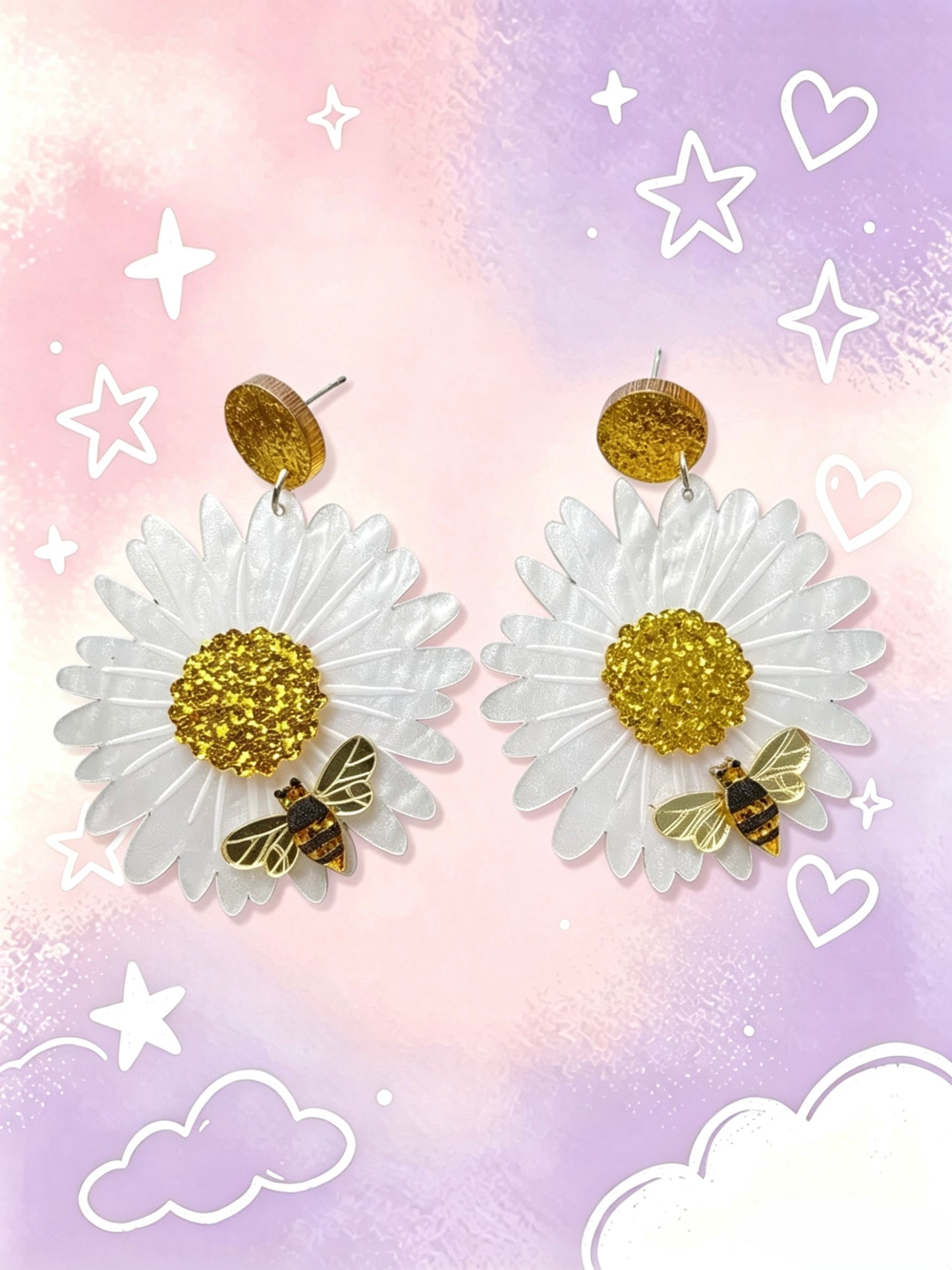 Acrylic Earrings.Funky Earrings