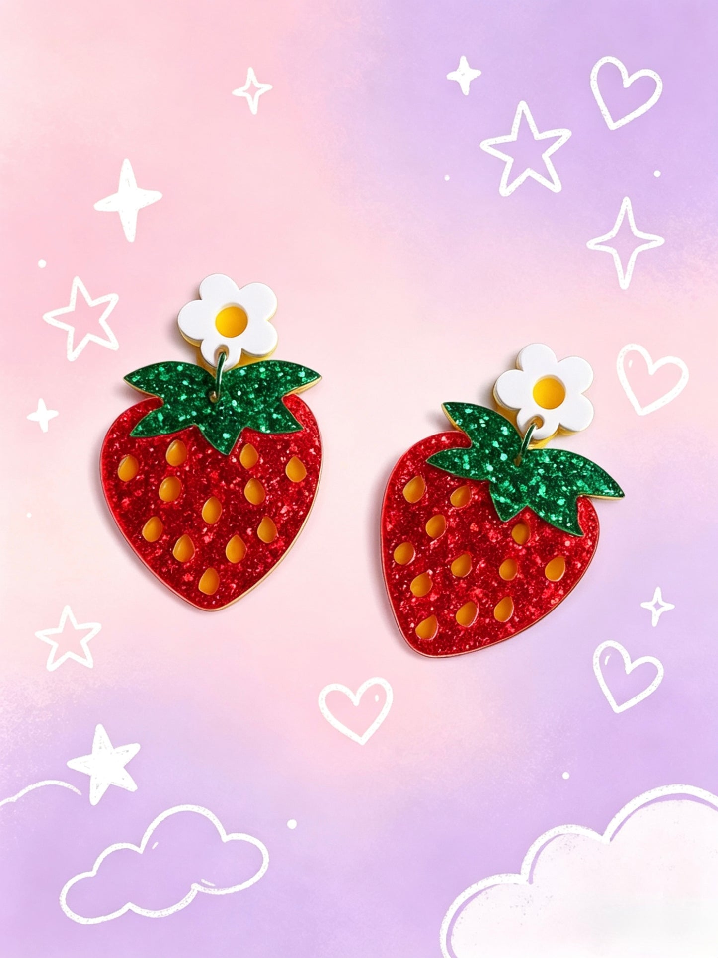 Acrylic Earrings.Funky Earrings