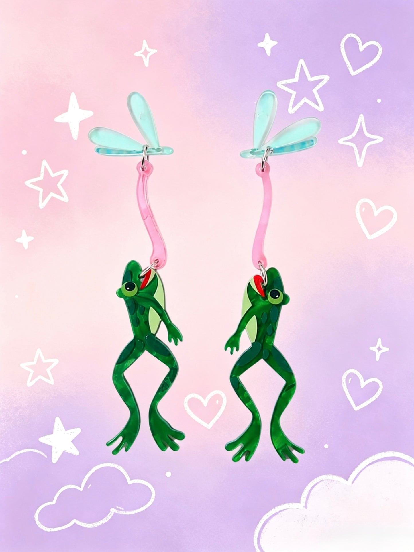 Acrylic Earrings.Funky Earrings
