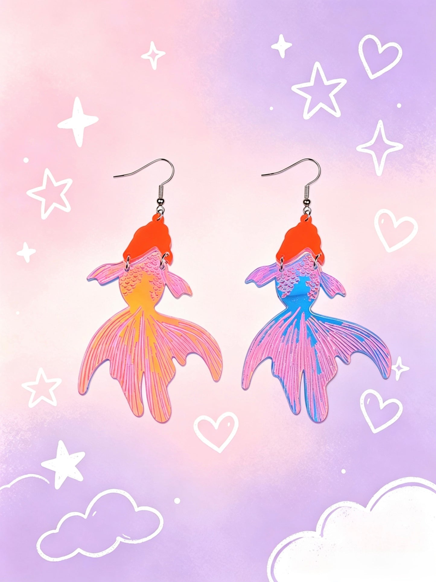 Acrylic Earrings.Funky Earrings