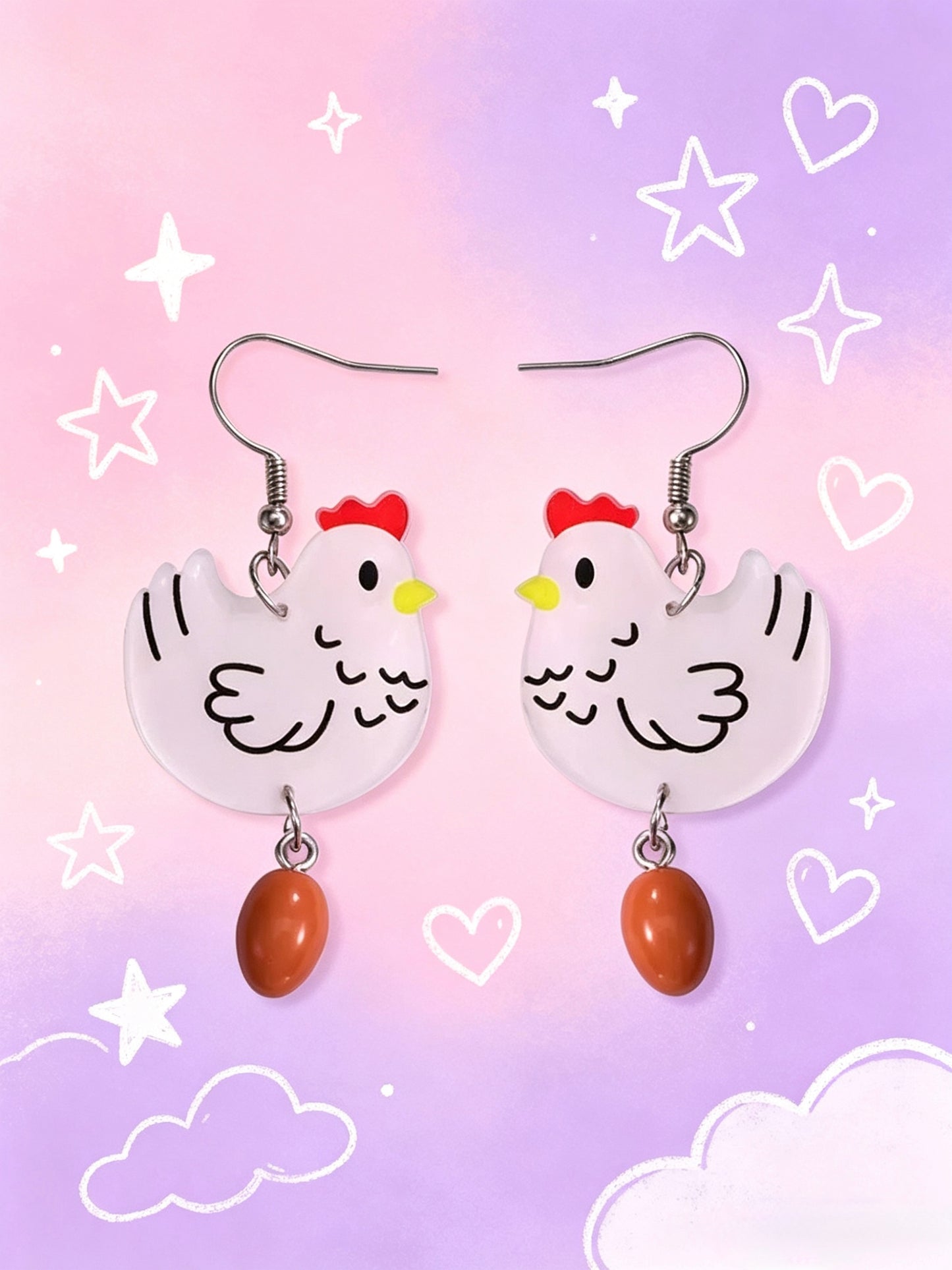 Acrylic Earrings.Funky Earrings
