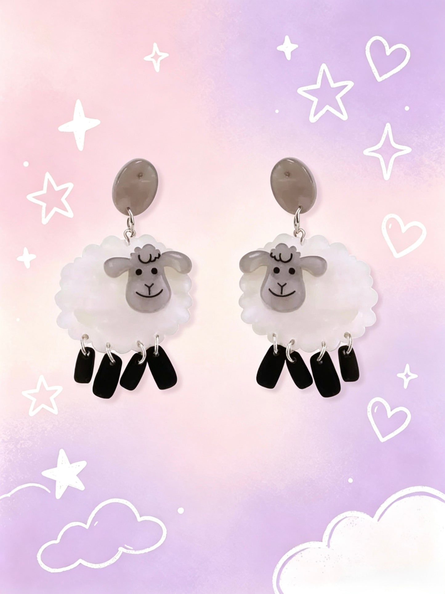 Acrylic Earrings.Funky Earrings