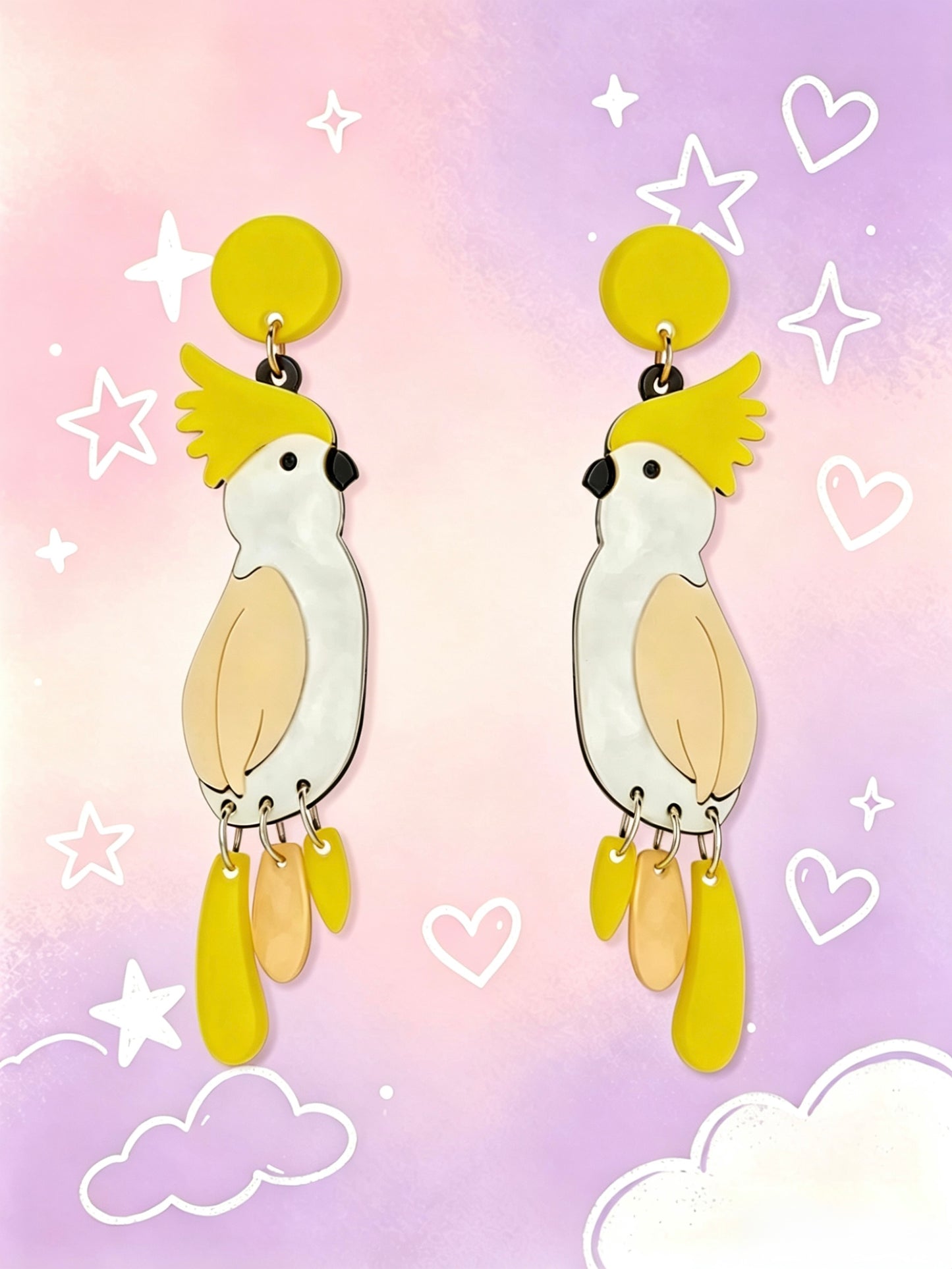 Acrylic Earrings.Funky Earrings