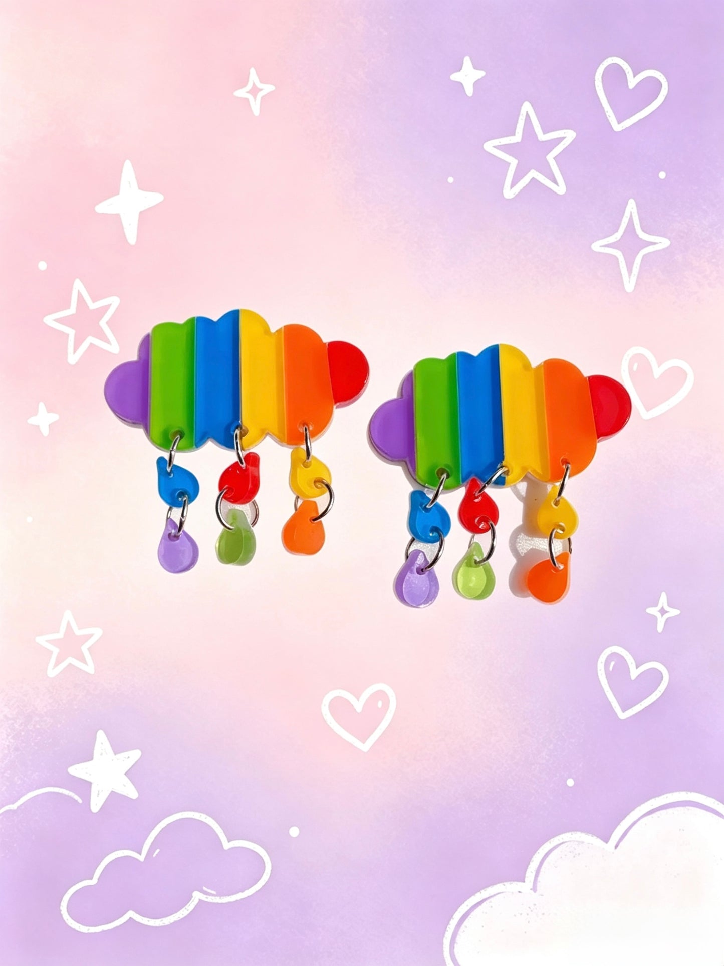 Acrylic Earrings.Funky Earrings