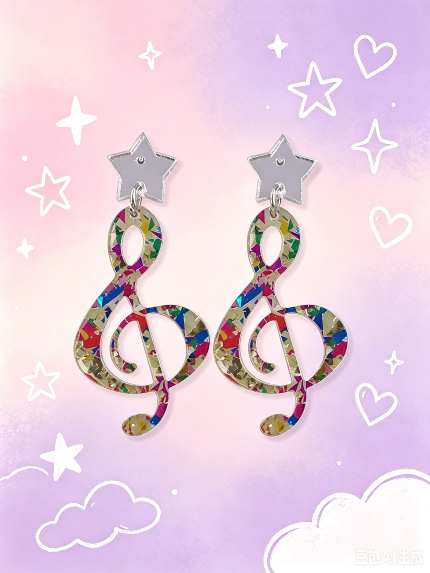 Acrylic Earrings.Funky Earrings