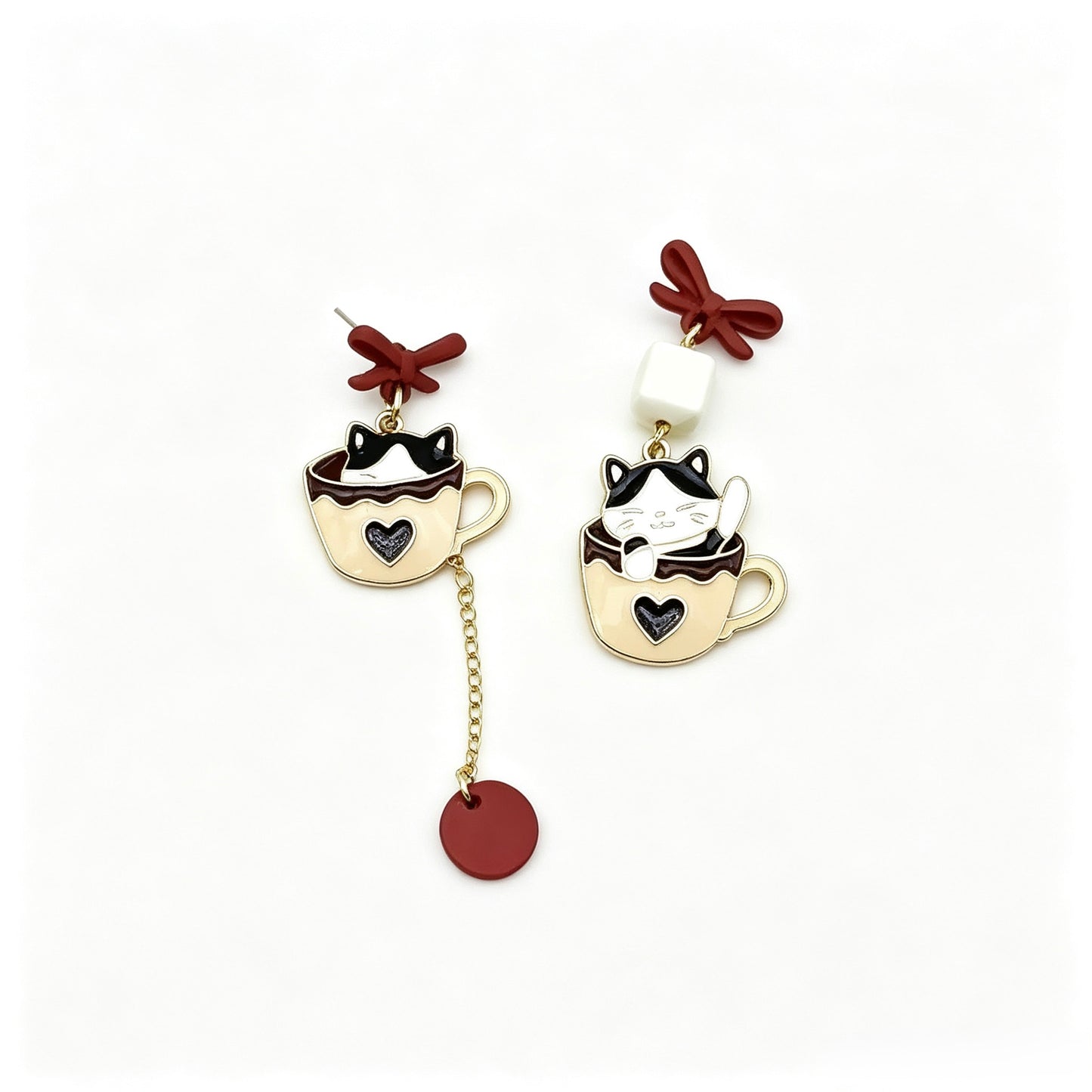 Enamel Mix Matched Earrings