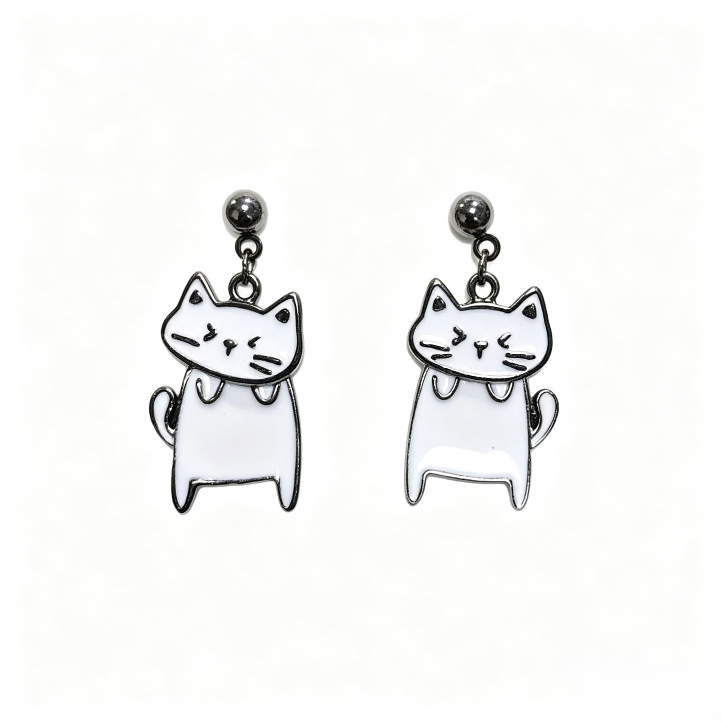 Enamel Mix Matched Earrings