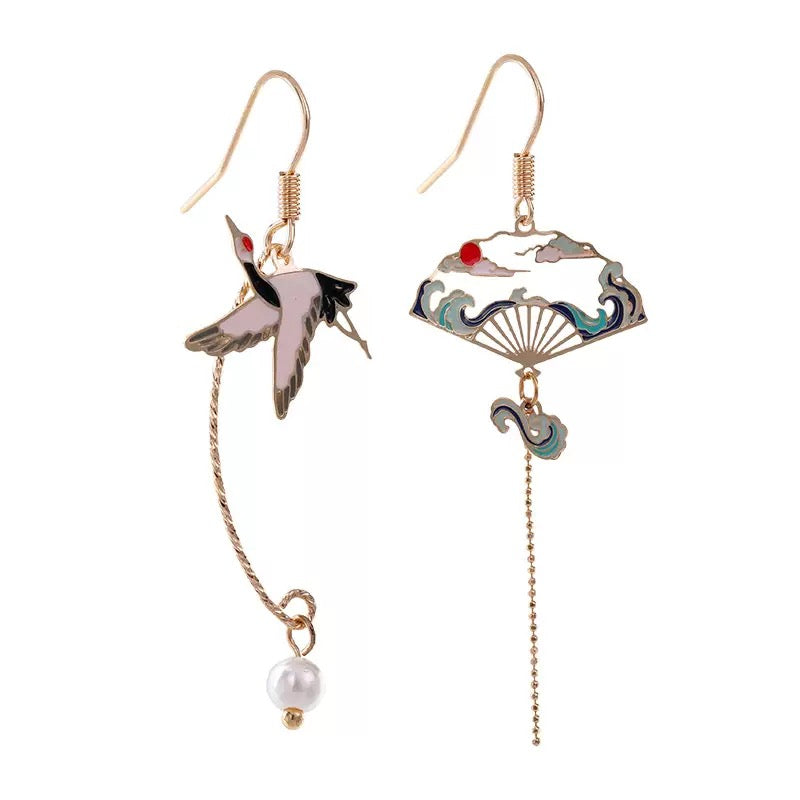 Enamel Mix Matched Earrings