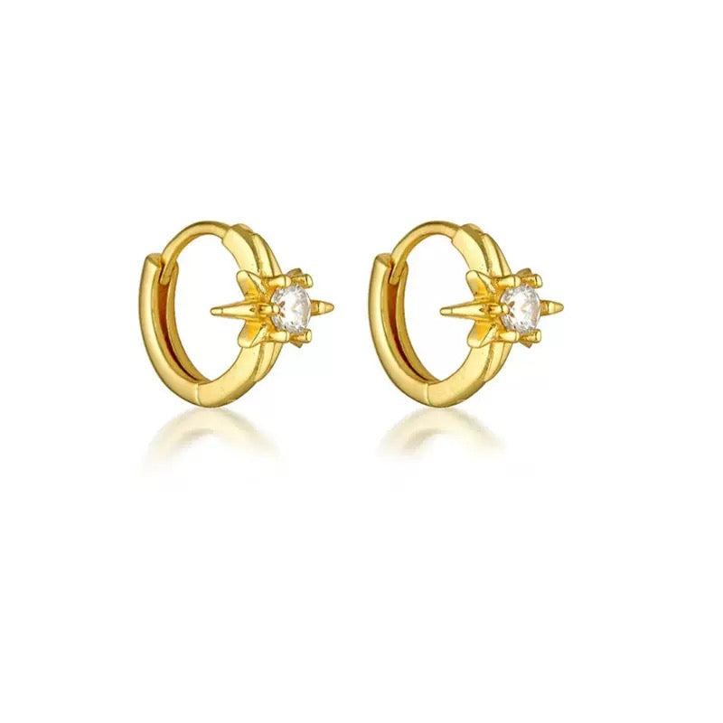Huggie Drop Earrings