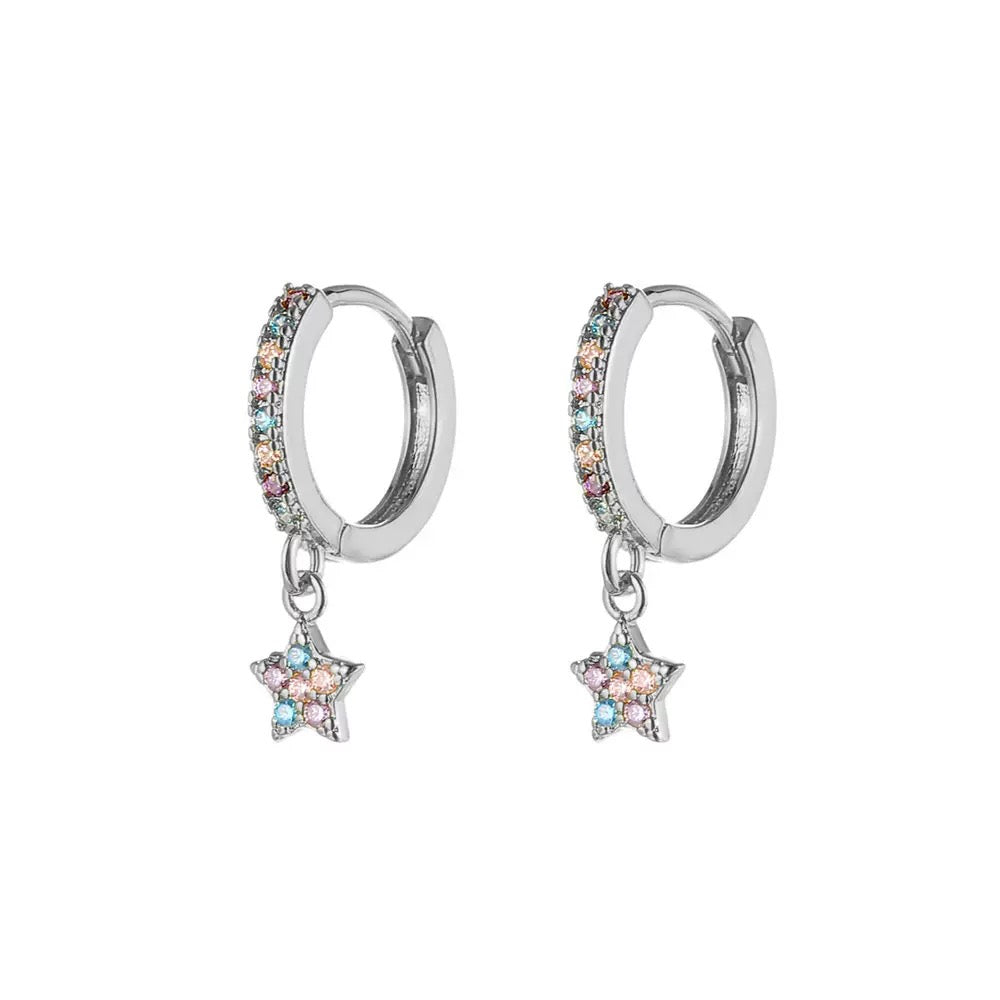 Huggie Drop Earrings