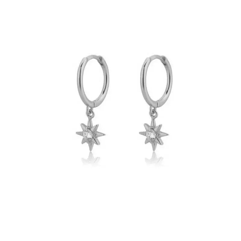 Huggie Drop Earrings