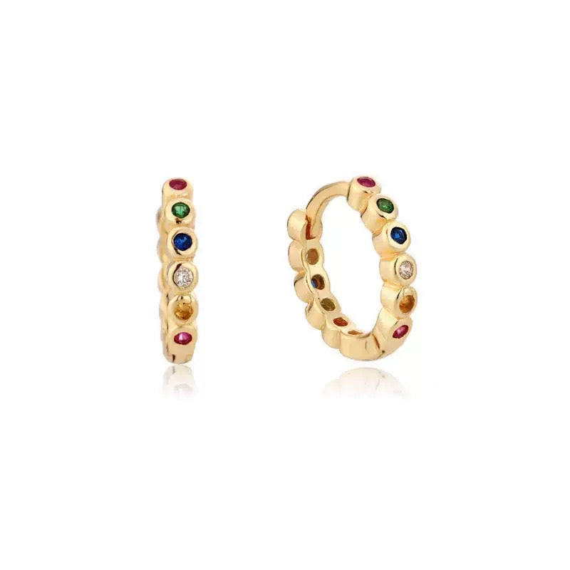 Huggie Drop Earrings
