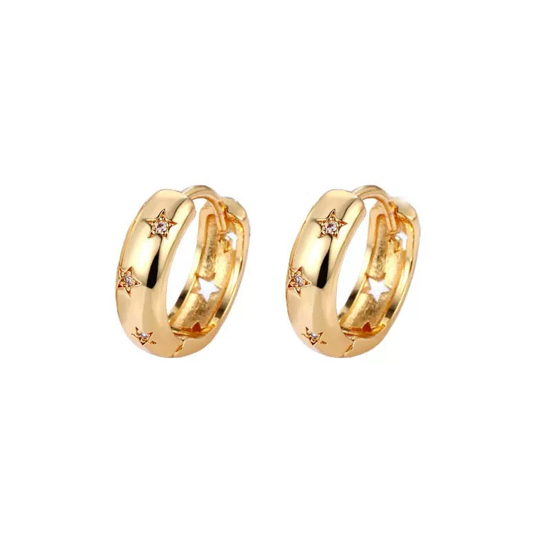 Huggie Drop Earrings