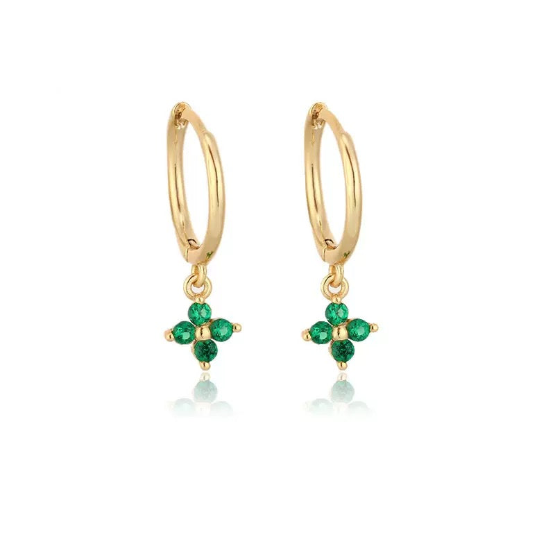 Huggie Drop Earrings