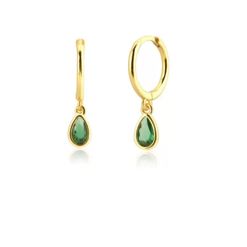 Huggie Drop Earrings