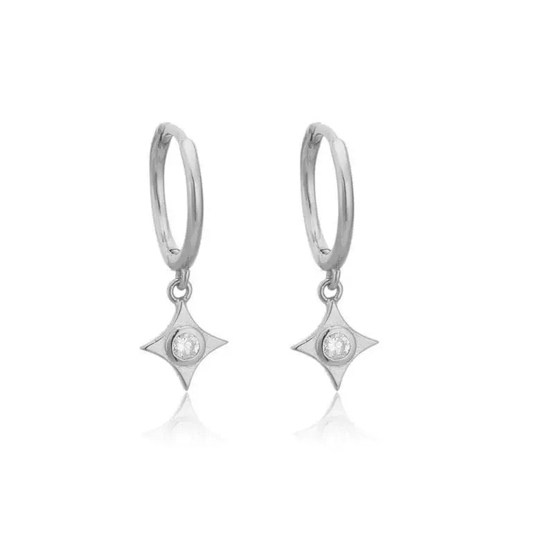 Huggie Drop Earrings