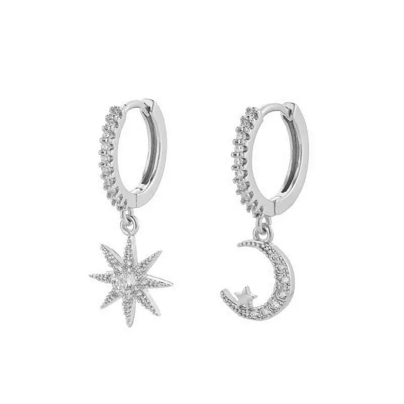 Huggie Drop Earrings