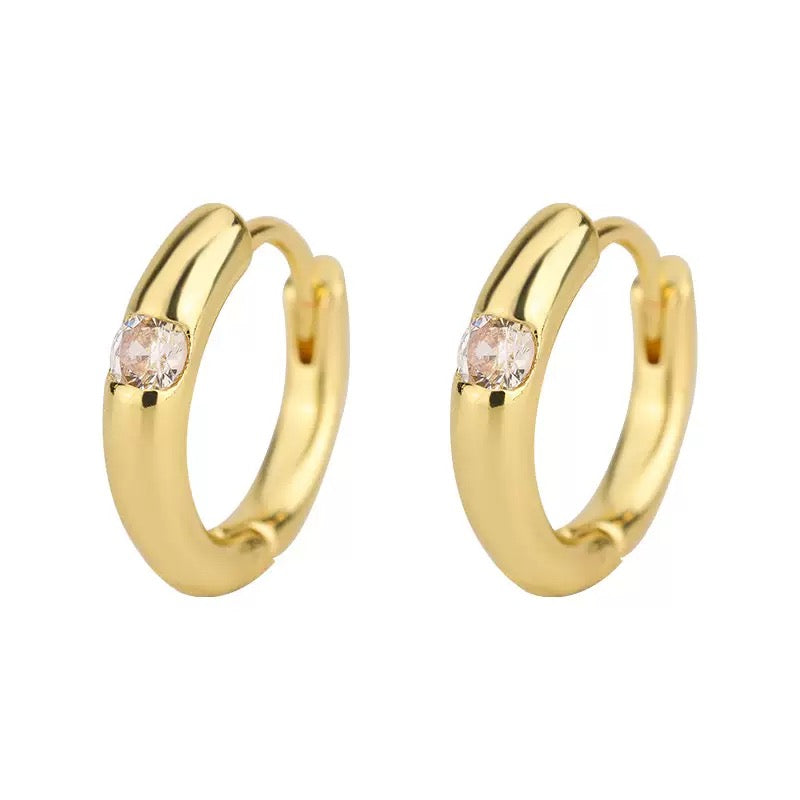Huggie Drop Earrings