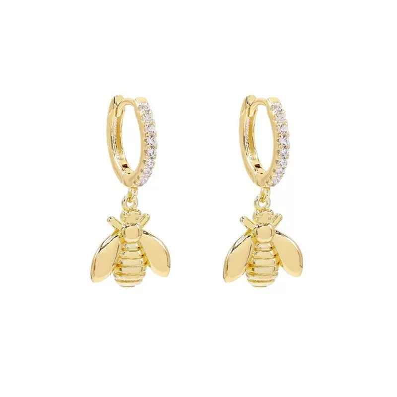 Huggie Drop Earrings
