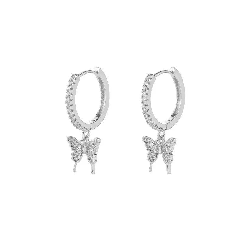 Huggie Drop Earrings