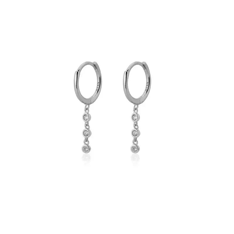 Huggie Drop Earrings