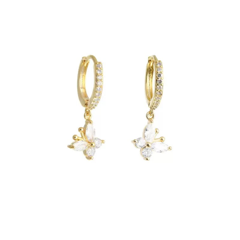 Huggie Drop Earrings
