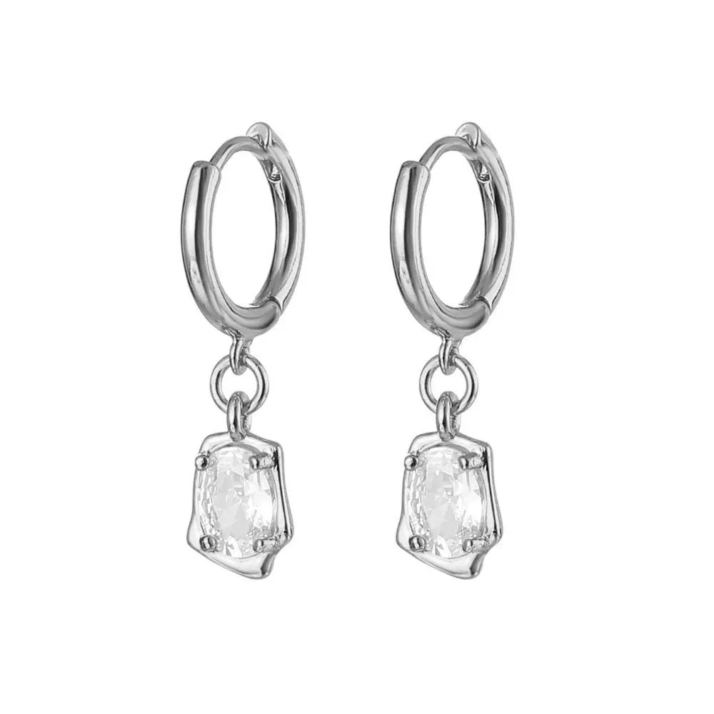 Huggie Drop Earrings
