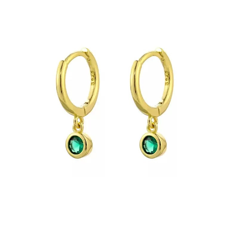 Huggie Drop Earrings