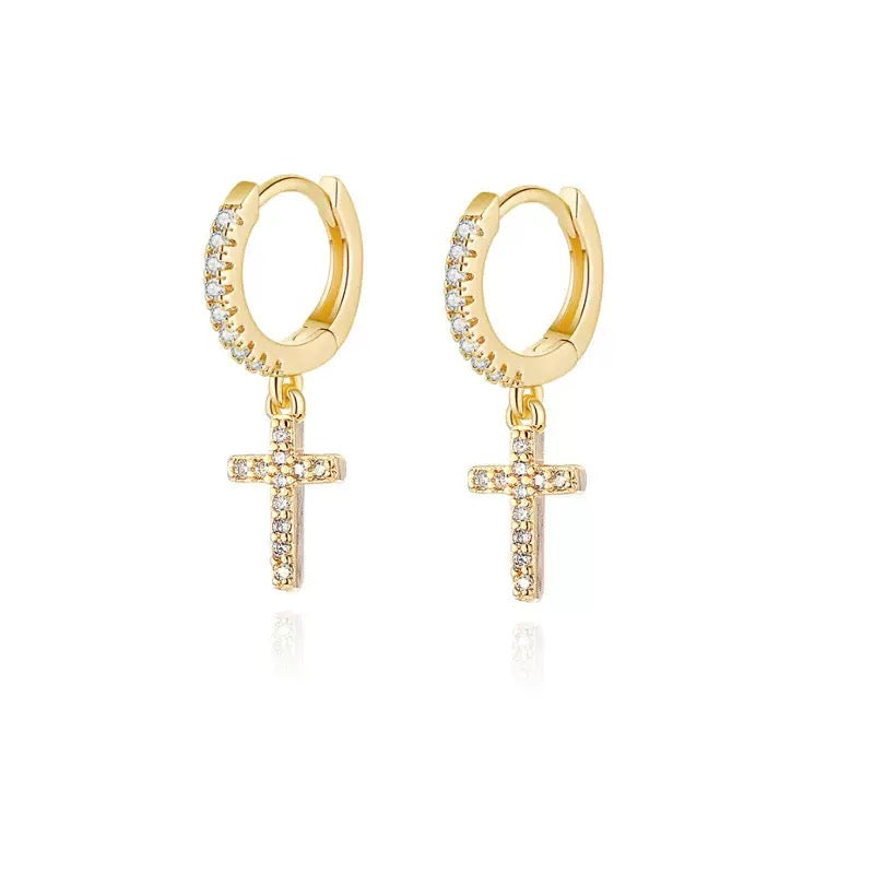 Huggie Drop Earrings