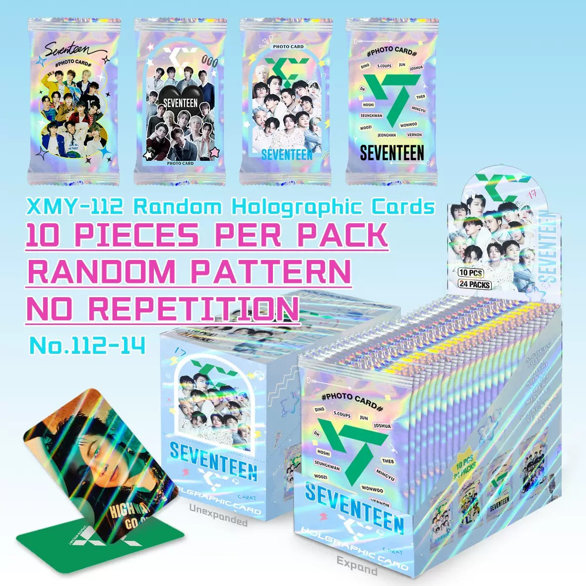 K-pop Lomo Card .Photo Card.Seventeen 10PC
