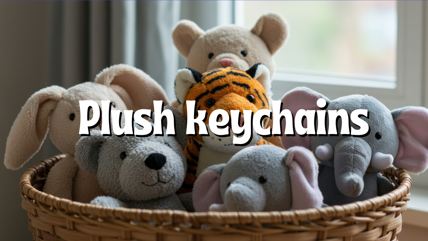 Plush Keychain.Keyring.Keychain.(Plush Group)