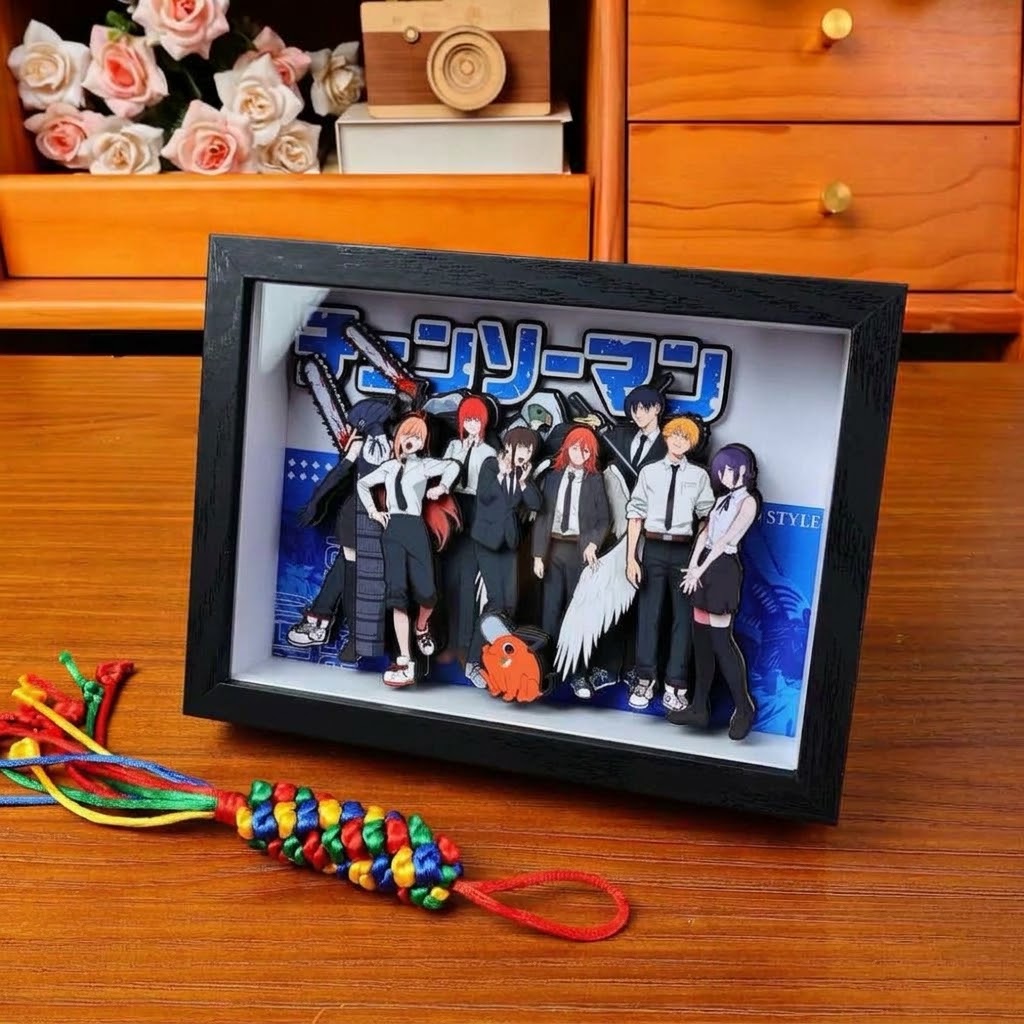 3D Layered Paper Cut Shadow Box Frame