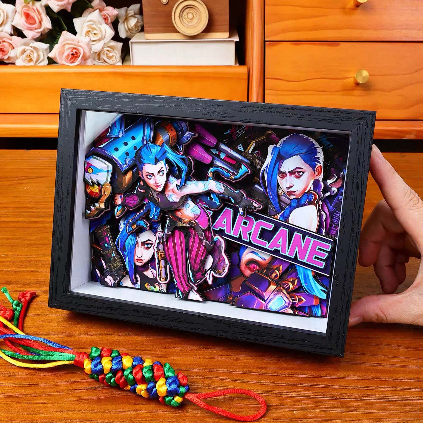 3D Layered Paper Cut Shadow Box Frame