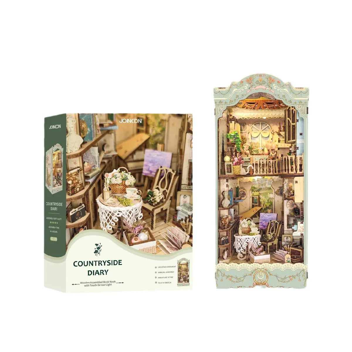DIY Wooden Book Nook Kit-Pastoral Diary