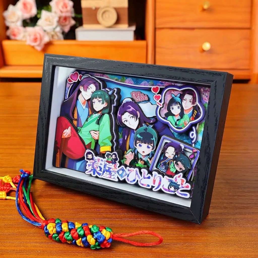 3D Layered Paper Cut Shadow Box Frame