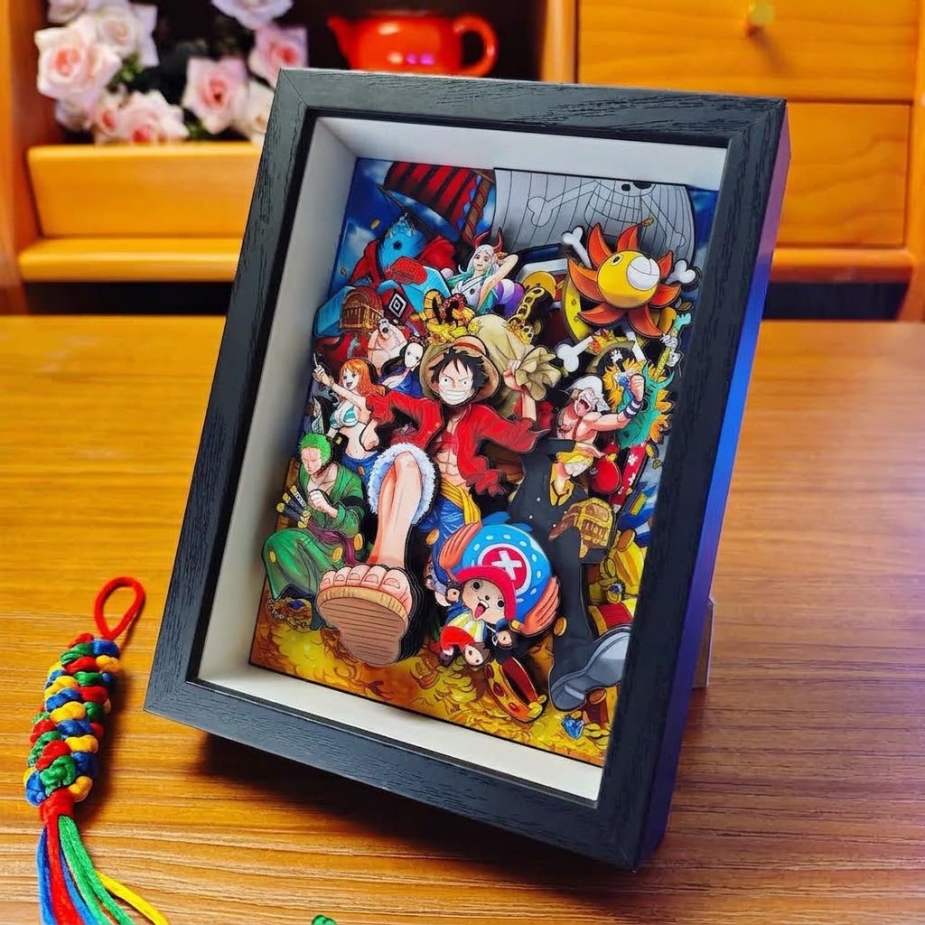 3D Layered Paper Cut Shadow Box Frame