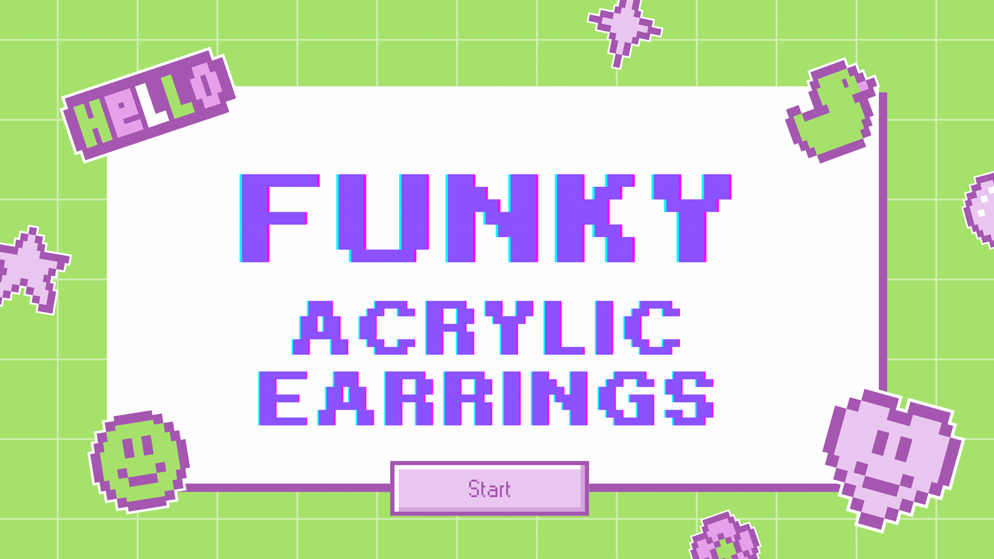 Acrylic Earrings.Dangles.(Acrylic Group)
