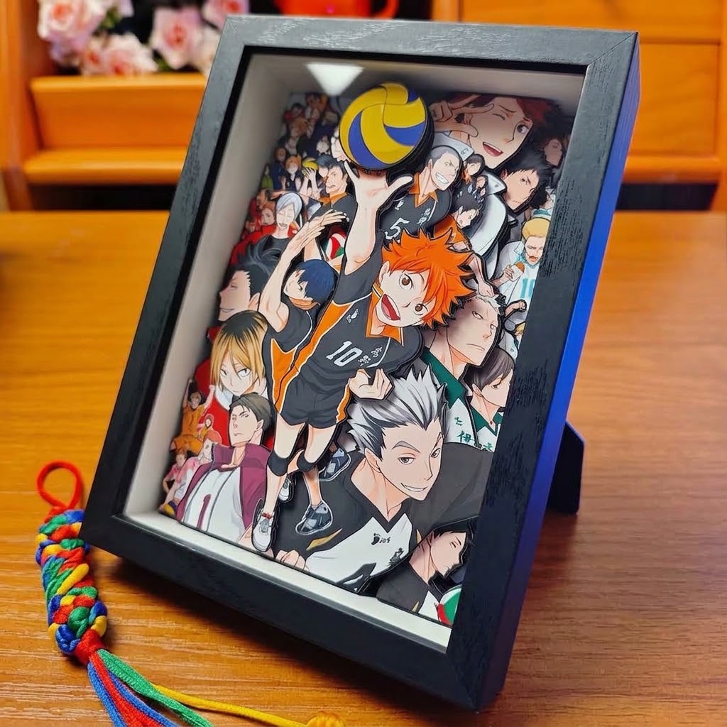 3D Layered Paper Cut Shadow Box Frame