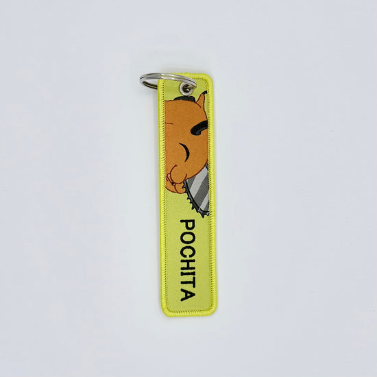 Embroidered Tag.Anime Keychain.Keyring.