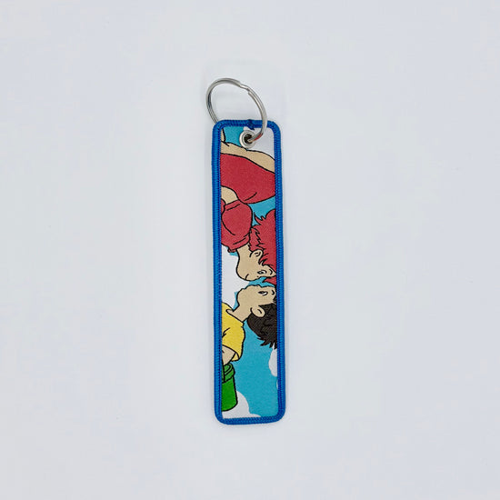 Embroidered Tag.Anime Keychain.Keyring.